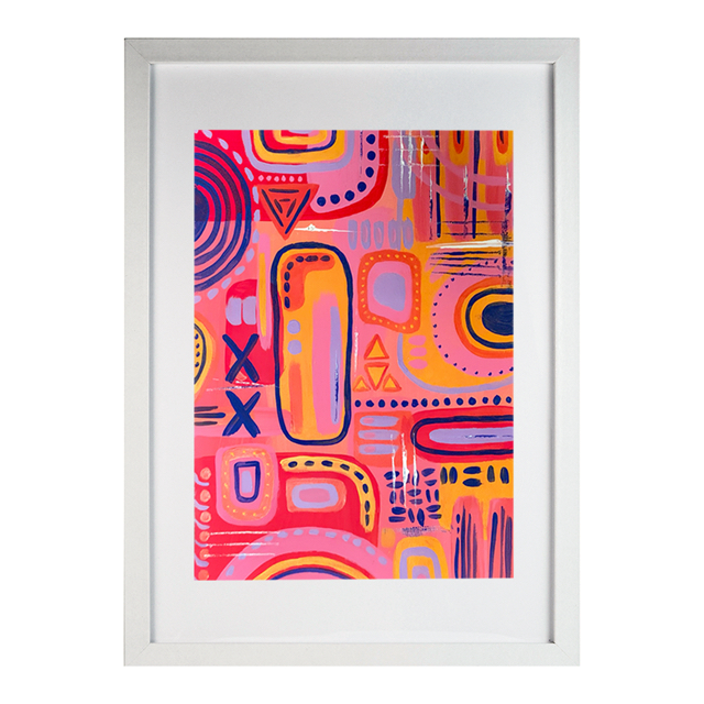“Chaos in Colour #2”
$60(w/out frame), $80(w/frame)
21cm x 30cm (A3 with frame) SOLD