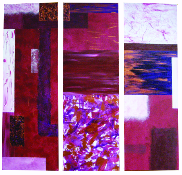 “Revised Individuality”, 
$170
20.5 x 60.5cm (each canvas)