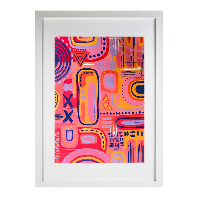 &ldquo;Chaos in Colour #2&rdquo;
$60(w/out frame), $80(w/frame)
21cm x 30cm (A3 with frame) SOLD