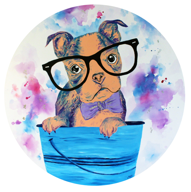 &ldquo;Nerd Life&rdquo;
$299, SOLD
75cm diameter