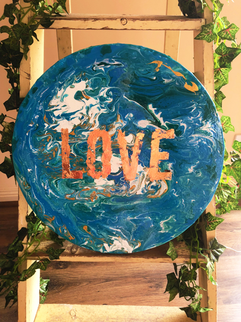 &ldquo;LOVE&rdquo;
$150, SOLD
40cm diameter