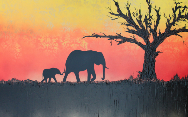 &ldquo;The Journey series&rdquo;, 
$230, SOLD
91cm x 61cm