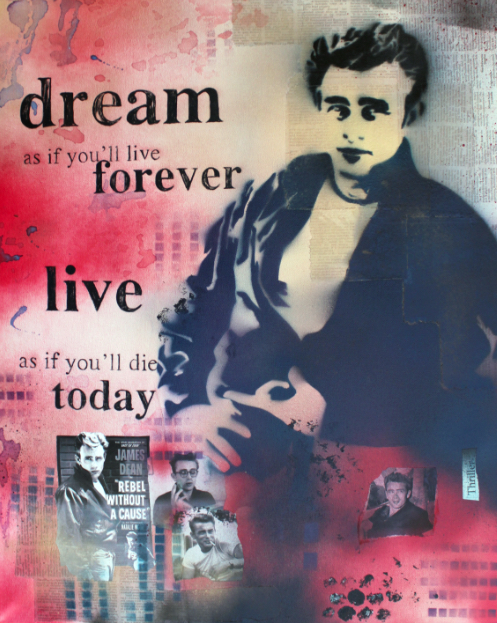 &ldquo;Remembering the Rebel&rdquo;, 
$199 SOLD
61cm x 76cm