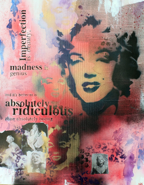 &ldquo;Remembering Marilyn&rdquo;, 
$220,
61cm x 76cm