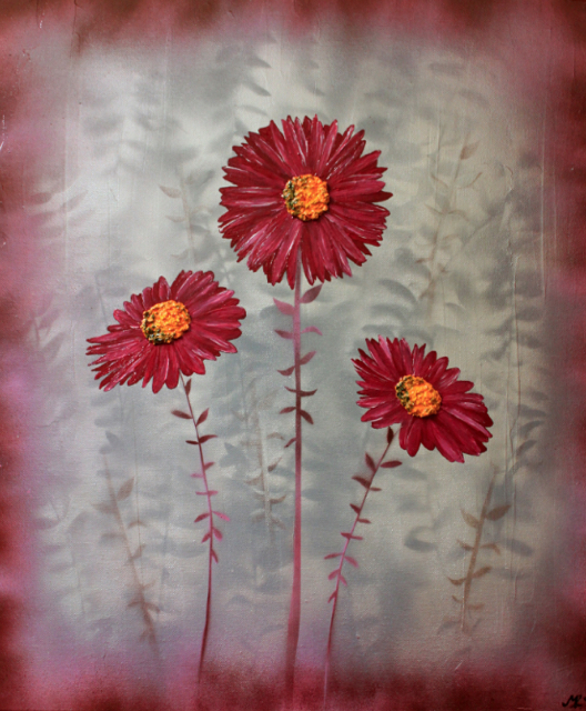 &ldquo;Aster Heaven&rdquo;, 
$210, SOLD
50.5cm x 61cm