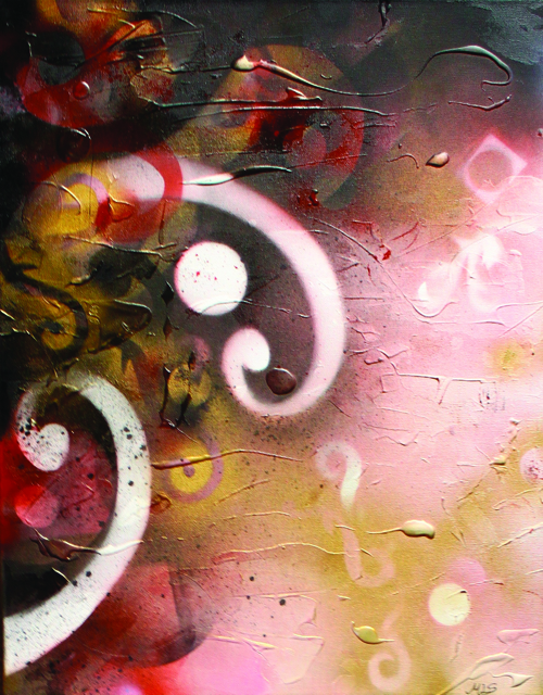 &ldquo;Rich Coils&rdquo;, 
$110
40cm x 50cm