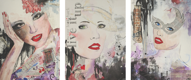 &ldquo;Life is a Catwalk, flaunt it!&rdquo;, 
$399 SOLD
30 x 40.5cm