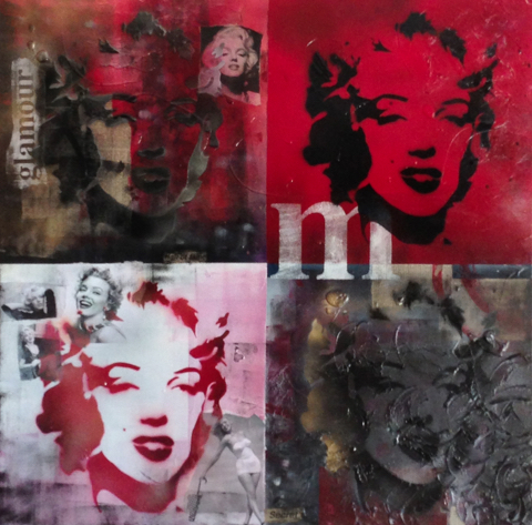 &ldquo;The Fame and Faces of Marilyn&rdquo;, 
$550
91cm x 91cm