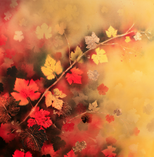 &ldquo;On the Grapevine series #4&rdquo;, 
$380 SOLD
1.15m x 1.15m